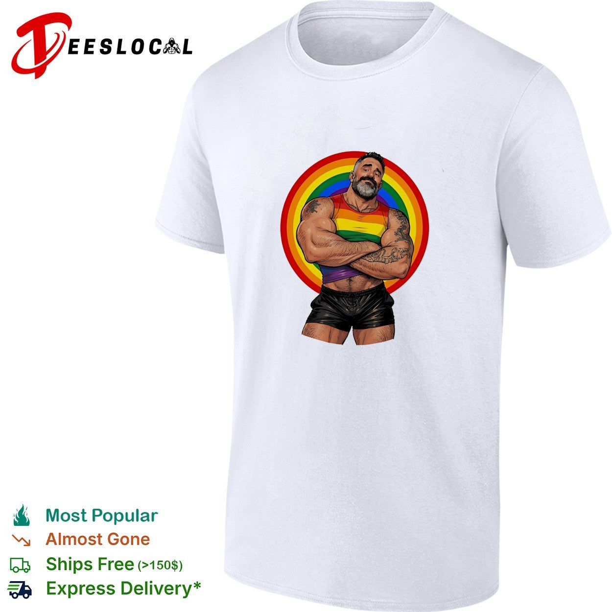 The Daddy Bureau Wowyco Rainbow Gay pride shirt