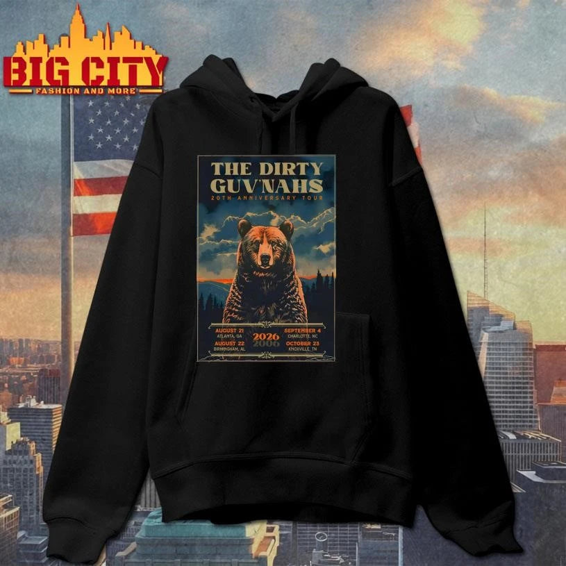 The Dirty Guv’nahs 2026 20th Anniversary Tour Poster Shirt