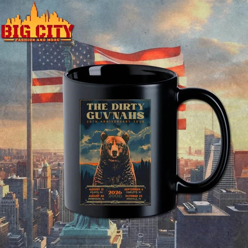 The Dirty Guv’nahs 2026 20th Anniversary Tour Poster Shirt
