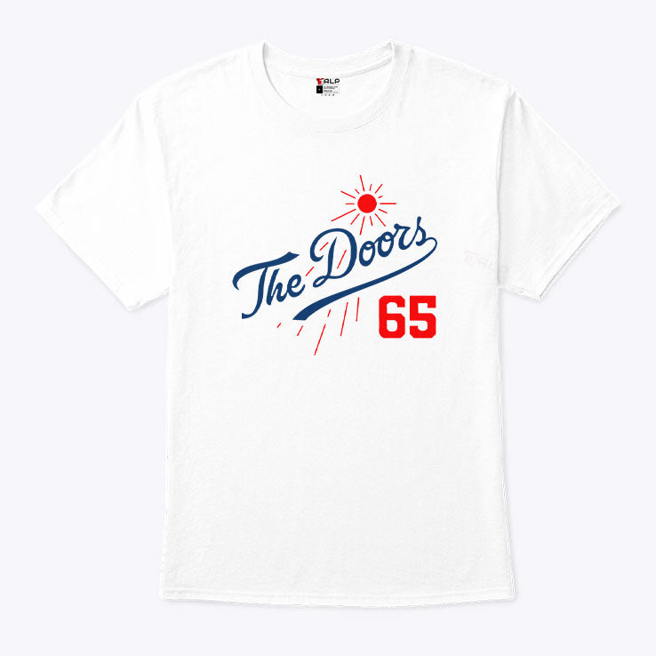 The Doors Summer Baseball 65 Los Angeles Dodgers T Shirt
