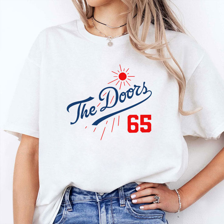 The Doors Summer Baseball 65 Los Angeles Dodgers T Shirt