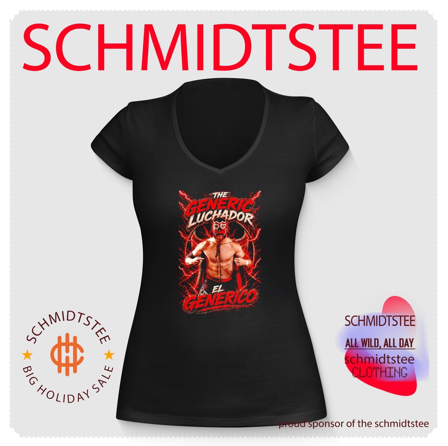 The Generic Luchador El Generico Pro Wrestling shirt