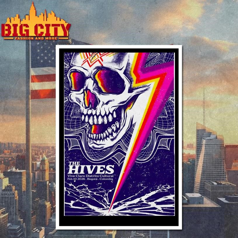The Hives Bogotá Colombia Feb 10 2026 Poster Shirt