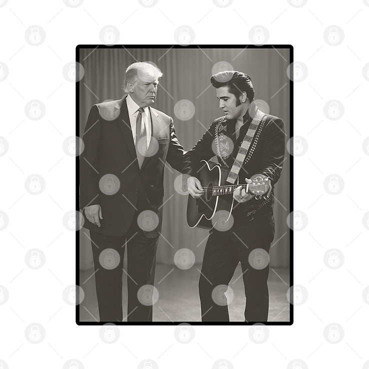 The King With The King Trump And Elvis T Shirt
