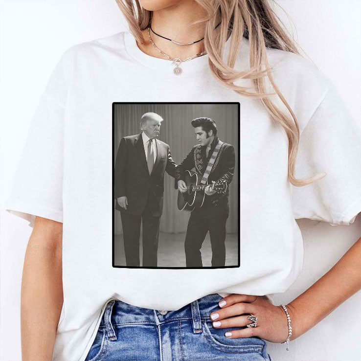 The King With The King Trump And Elvis T Shirt