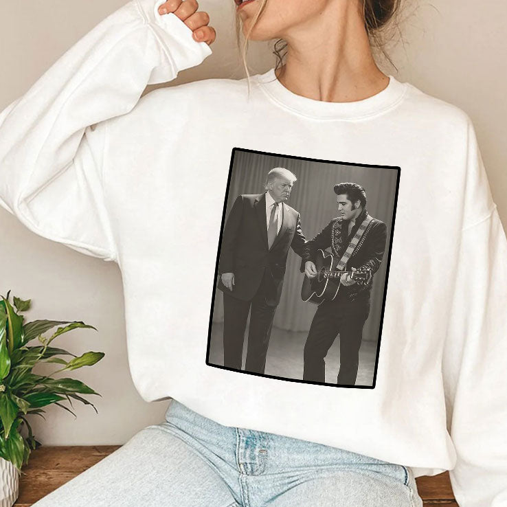 The King With The King Trump And Elvis T Shirt