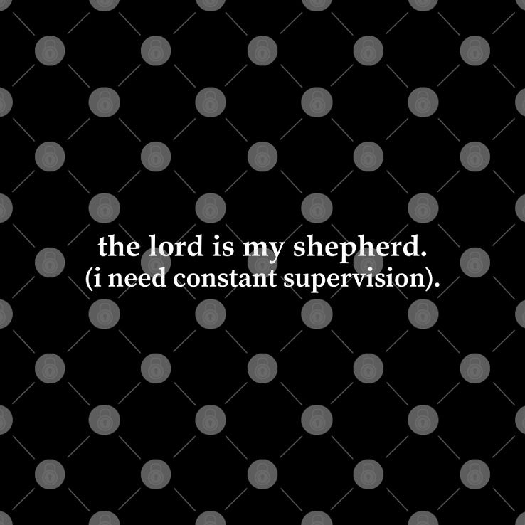 The Lord Is My Shepherd I Need Constant Supervision Shirt