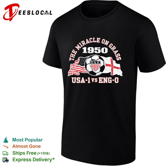 The Miracle on Grass 1950 USA 1 vs Eng 0 Soccer World Cup Match History shirt