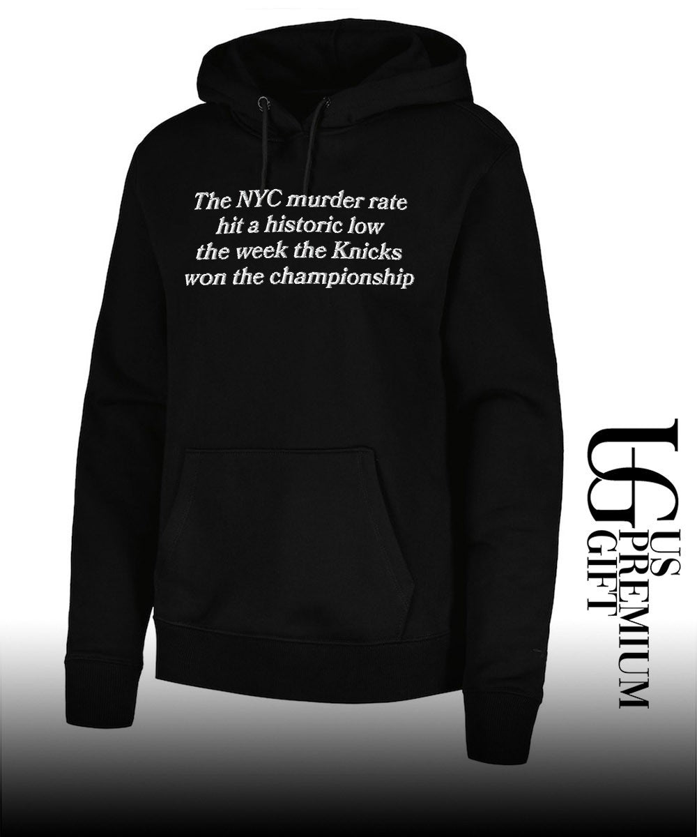 The NYC murder rate his a historic low the week the Knicks won the championship T-shirt