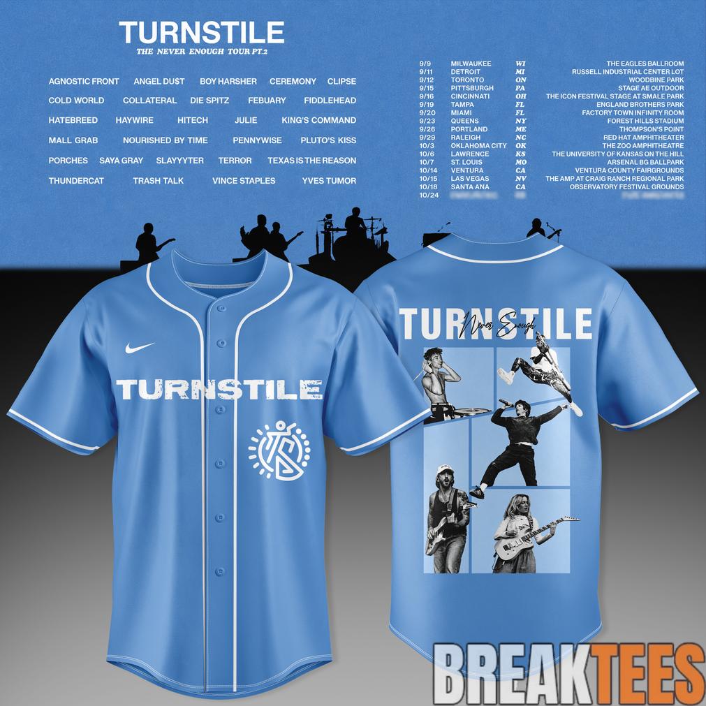 The Never Enough Tour Pt. 2 Baseball Jersey