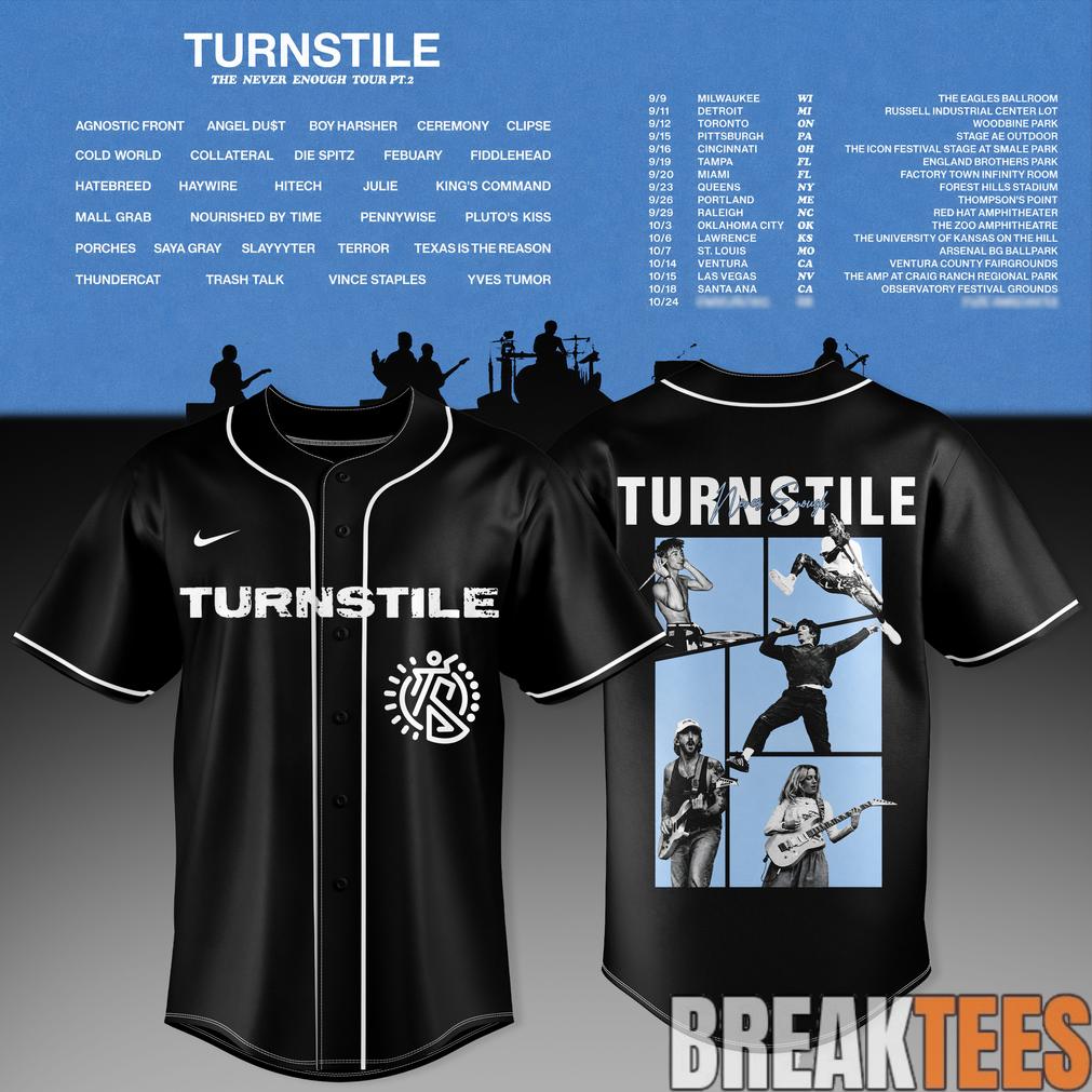 The Never Enough Tour Pt. 2 Baseball Jersey
