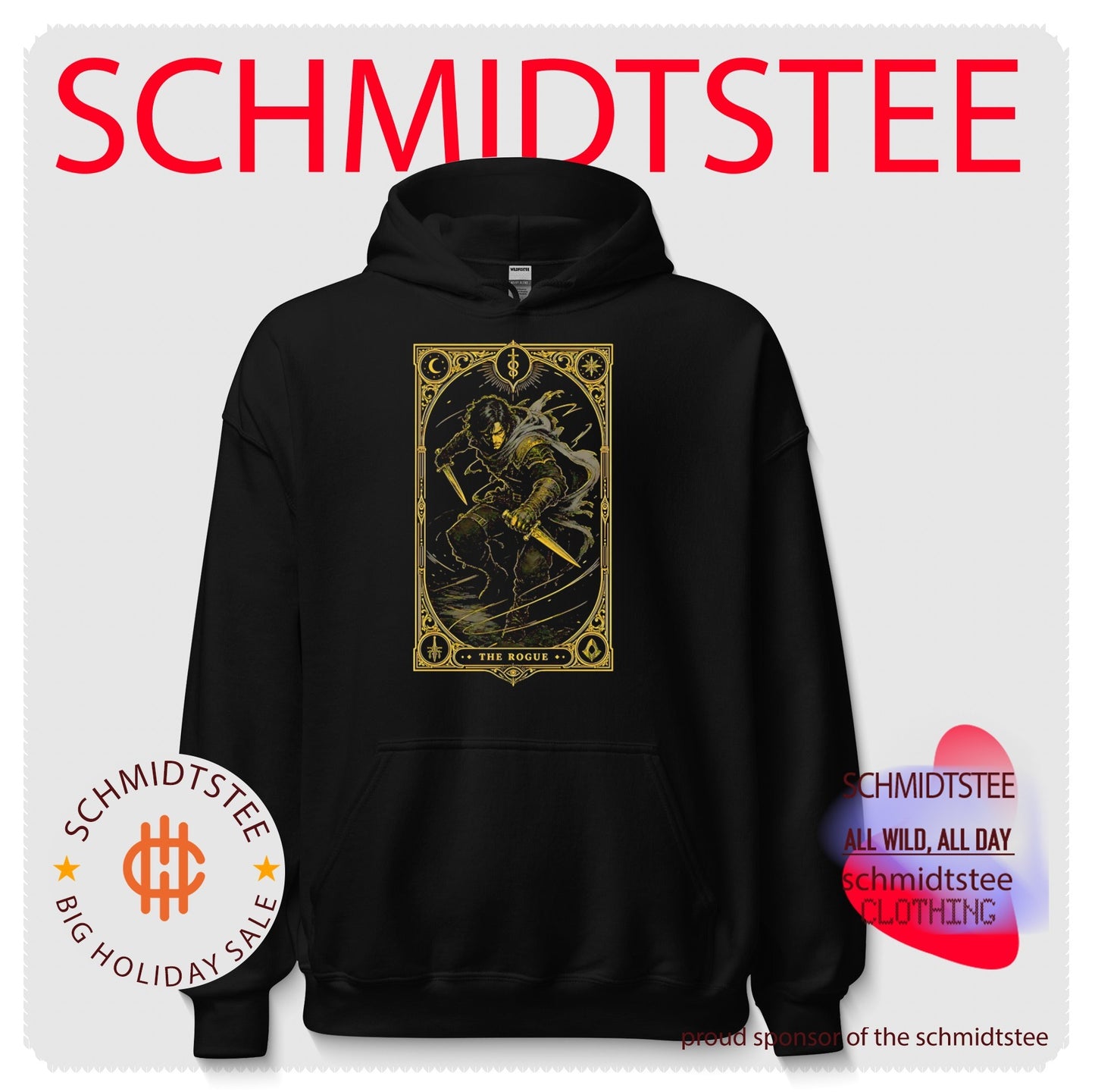 The Rogue Fantasy Tarot Card Dungeons and Dragons shirt