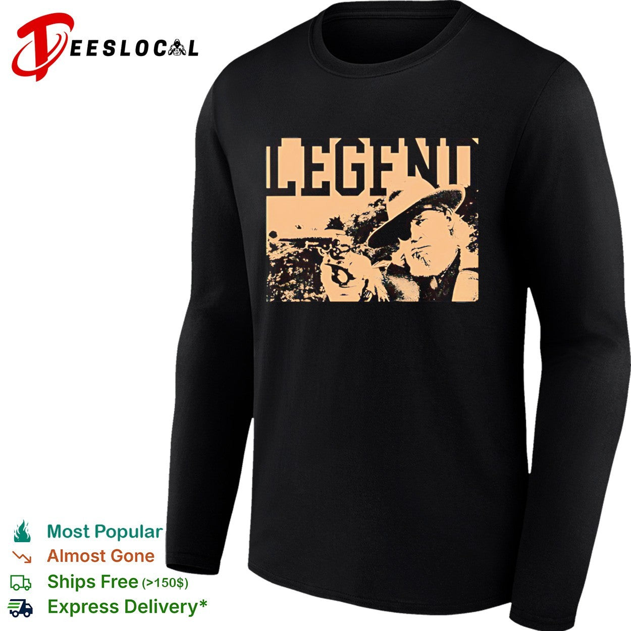 The Rooster Legend Marshal Reuben J. Cogburn vintage shirt