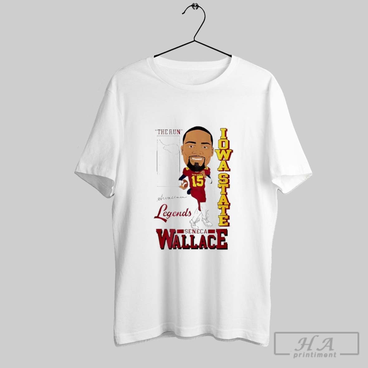 The Run Iowa State Cyclone Legends Seneca Wallace - clothing by TeeHivey.com