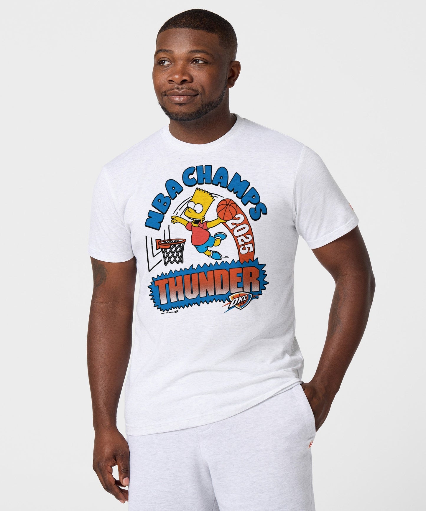 The Simpsons Bart x Thunder 2025 NBA Champs