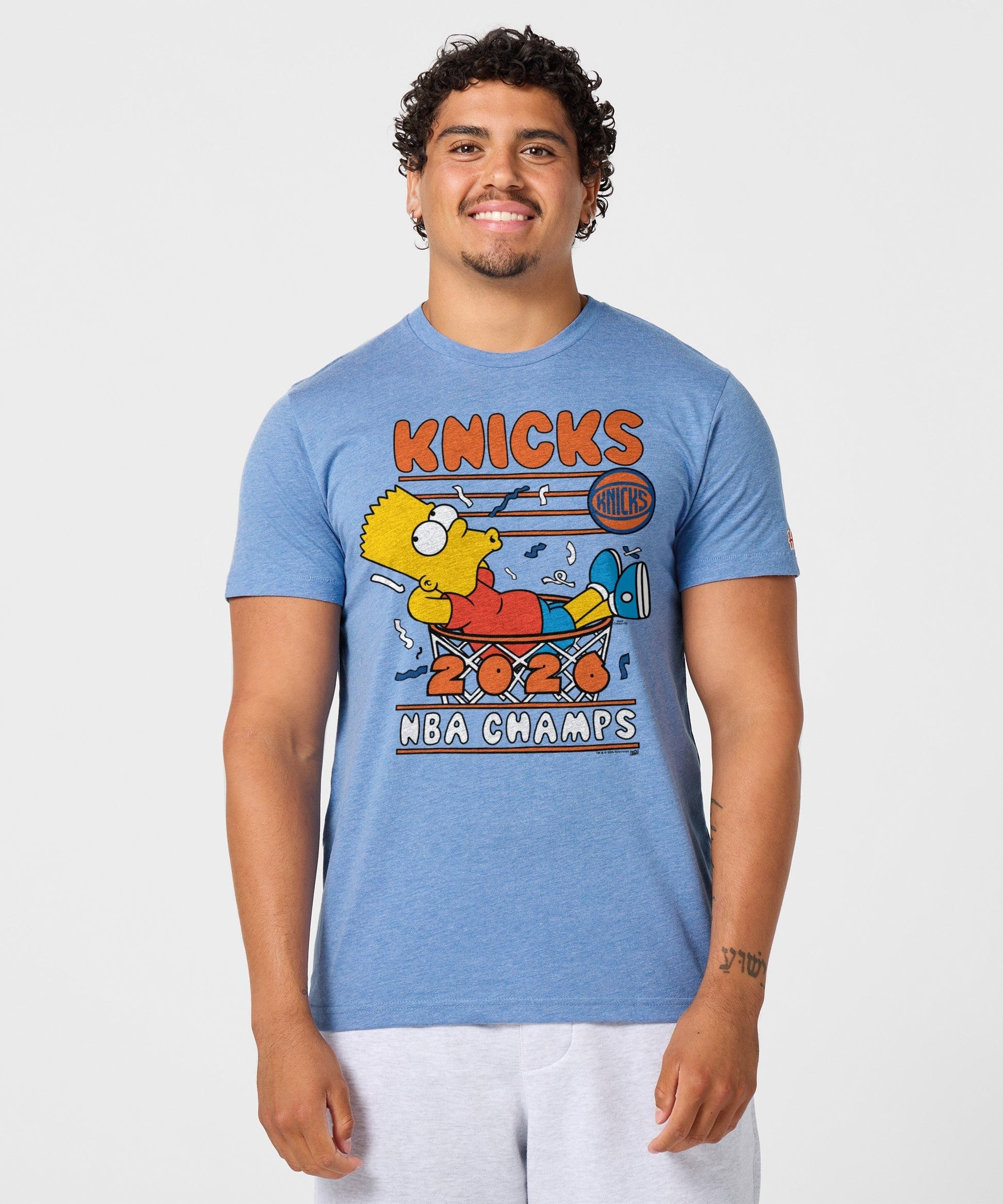 The Simpsons Bart x Knicks 2026 NBA Champs