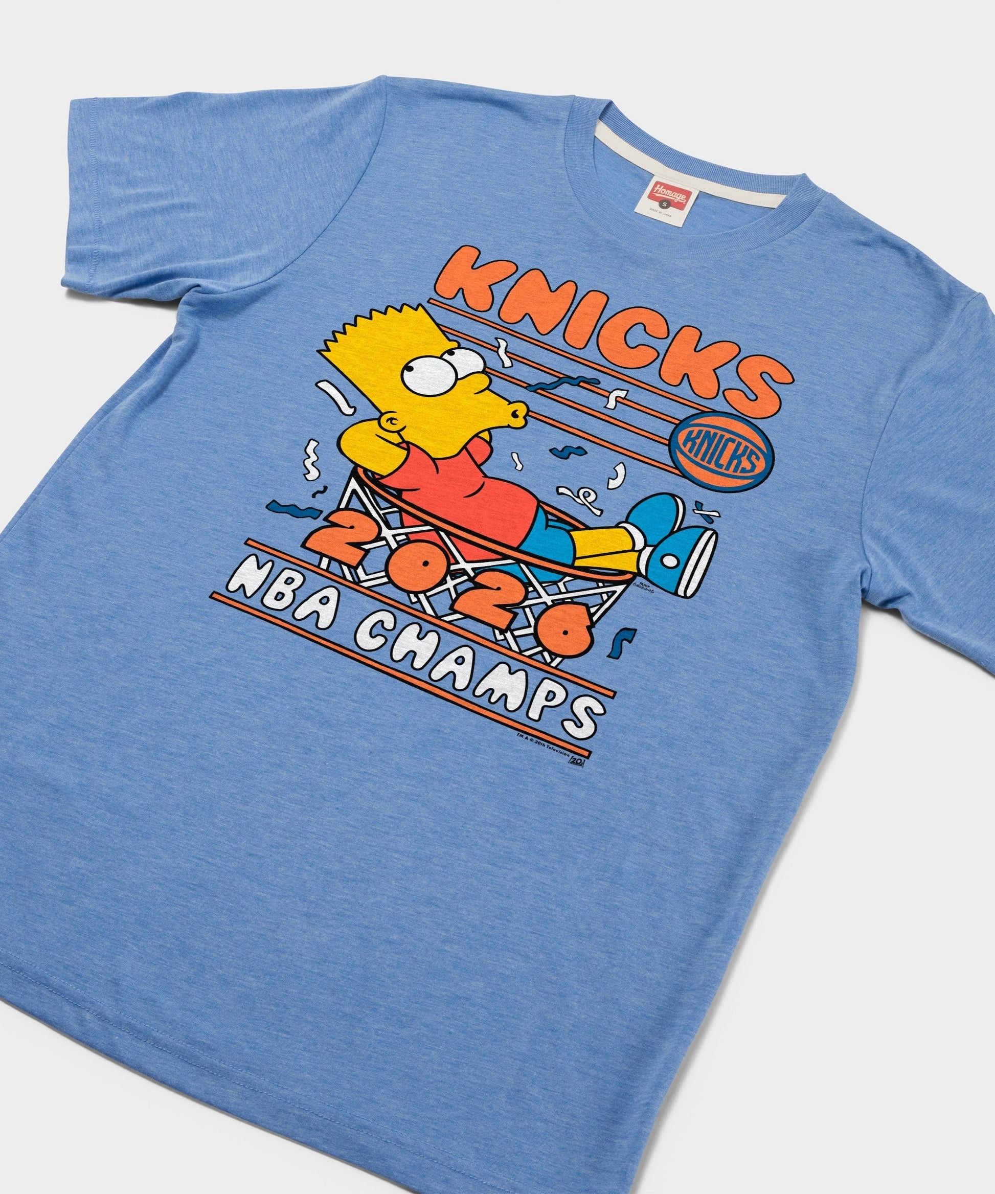 The Simpsons Bart x Knicks 2026 NBA Champs