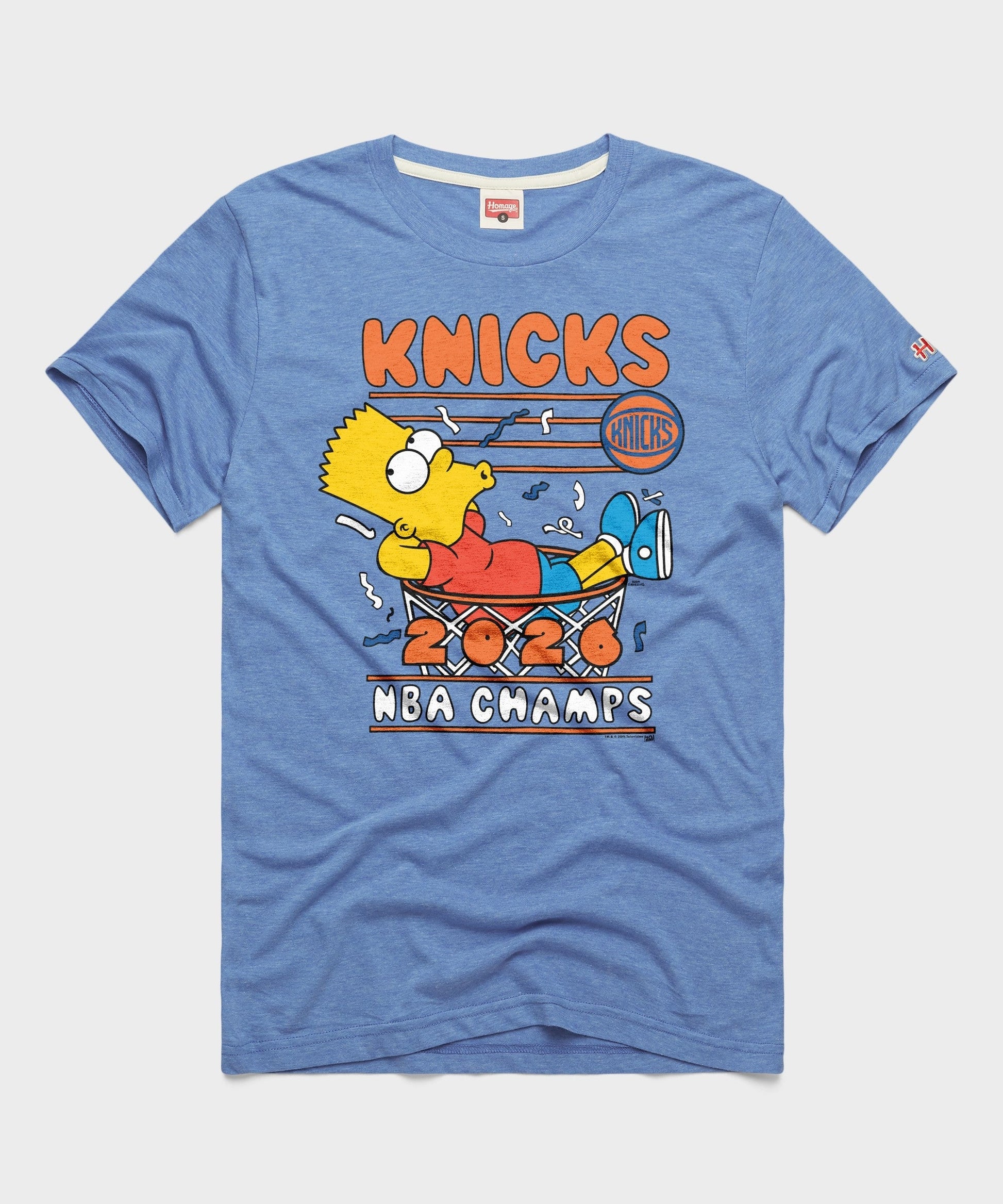 The Simpsons Bart x Knicks 2026 NBA Champs