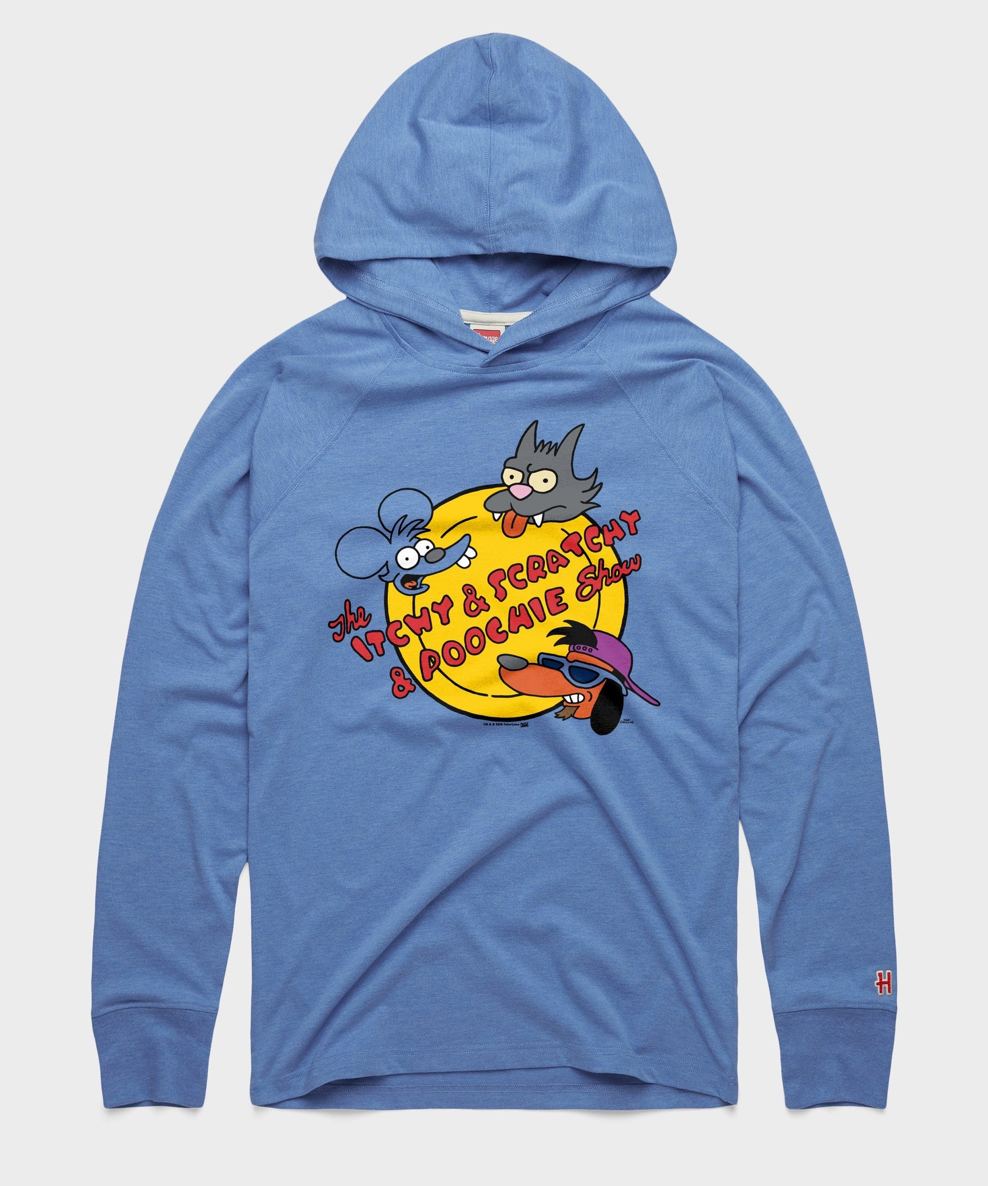The Simpsons The Itchy And Scratchy And Poochie Show Lightweight Hoodie