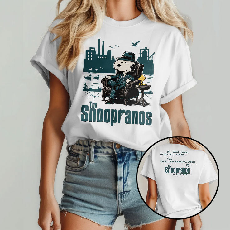 The Snoopranos Peanuts Mafia Parody T Shirt