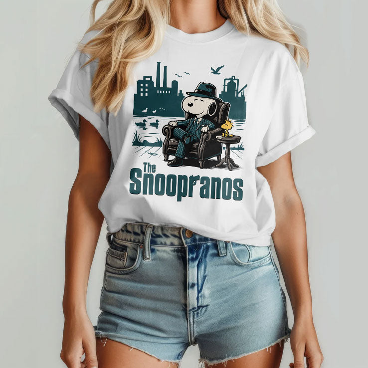 The Snoopranos Peanuts Mafia Parody T Shirt