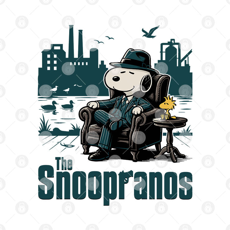 The Snoopranos Peanuts Mafia Parody T Shirt
