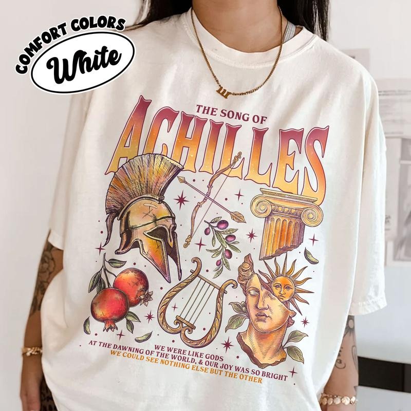 The Song of Achilles Comfort Colors Shirt, LGBT Pride Month Bookish T Shirt, Achilles and Patroclus Gift, Greek Mythology Apparel
