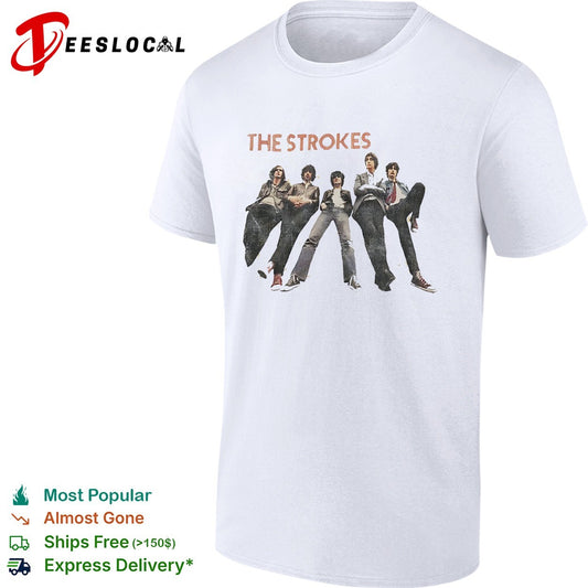 The Strokes Julian Casablancas Nick Valensi Albert Hammond Jr Nikolai Fraiture shirt