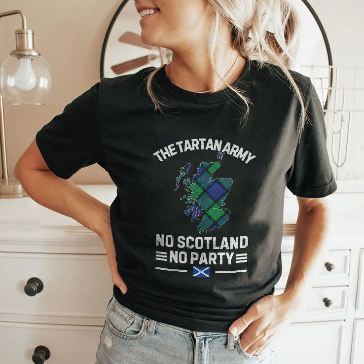 The Tartan Army No Scotland No Party T Shirt
