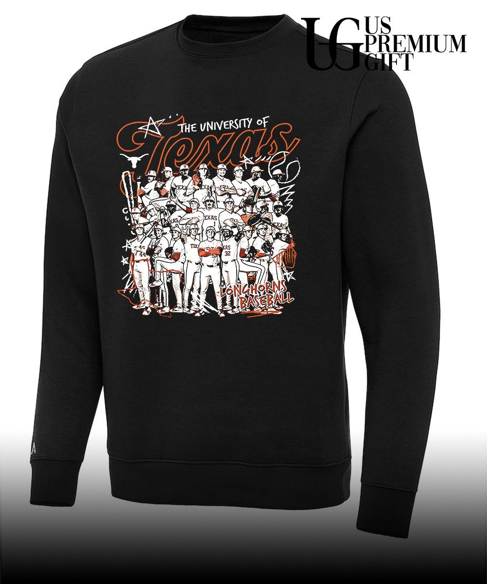 The University of Texas Longhorns Baseball players Team Sport graphic shirt