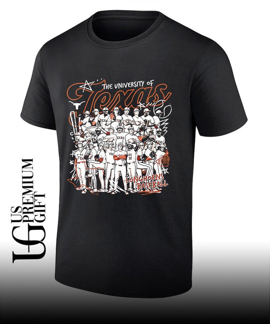The University of Texas Longhorns Baseball players Team Sport graphic shirt