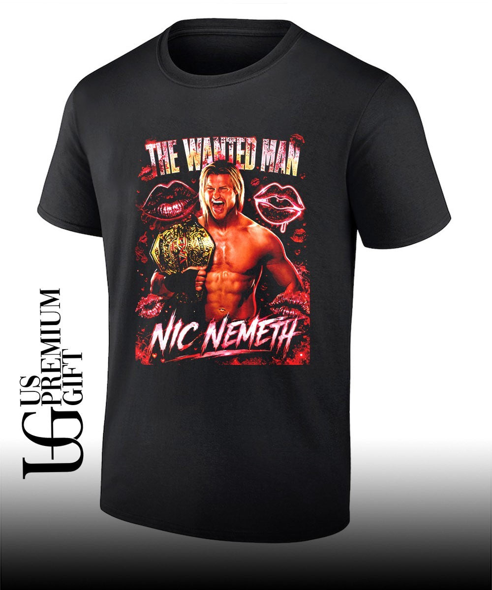 The Wanted Man Nic Nemeth Pro Wrestling shirt