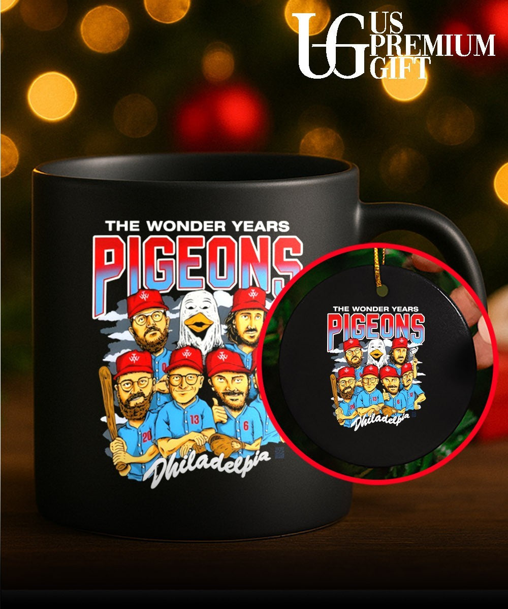 The Wonder Years Pigeons Philadelphia Phillies baseball caricature shirt