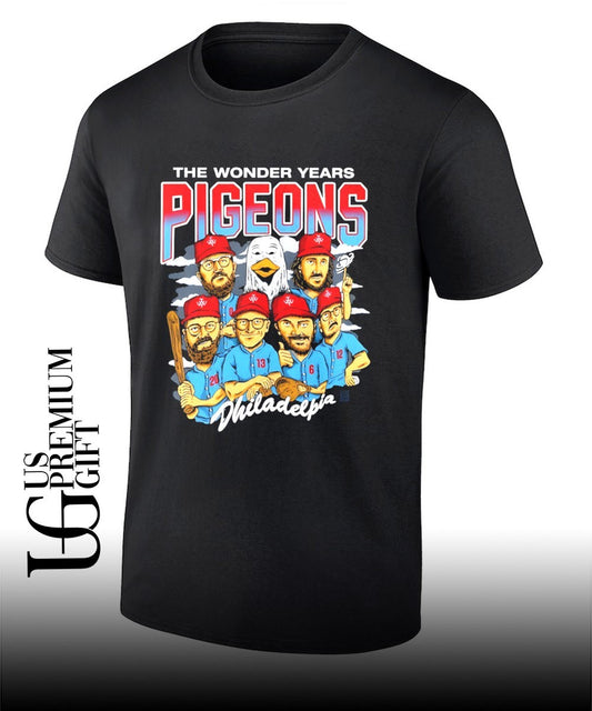 The Wonder Years Pigeons Philadelphia Phillies baseball caricature shirt