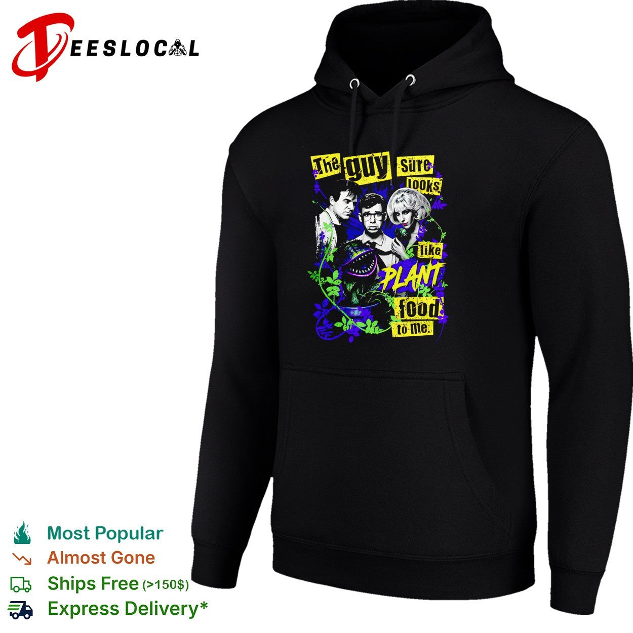 The guy sure looks like plant food horror musical film cast collage poster shirt