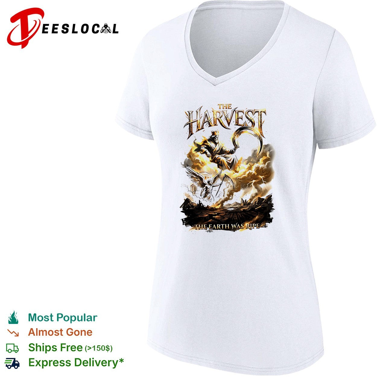 The harvest the earth was ripe graphic shirt