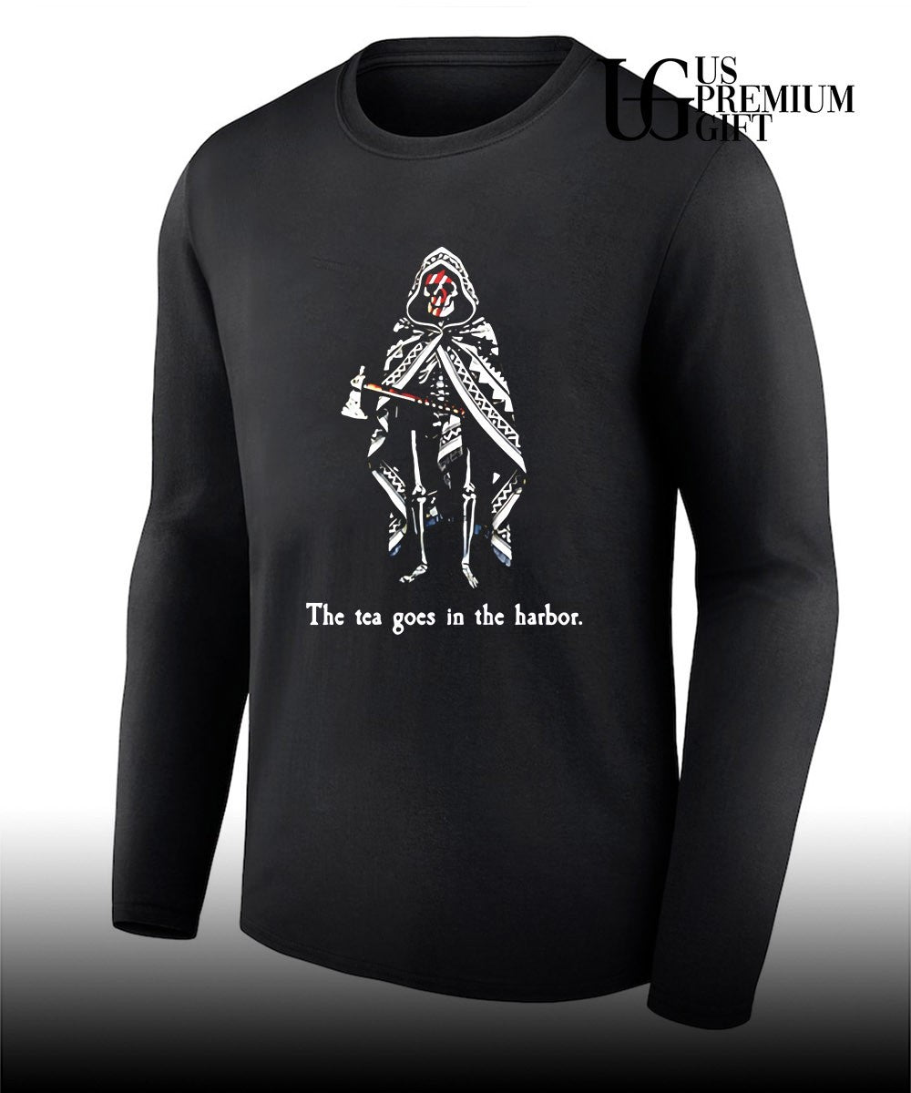 The tea goes in the harbor shirt
