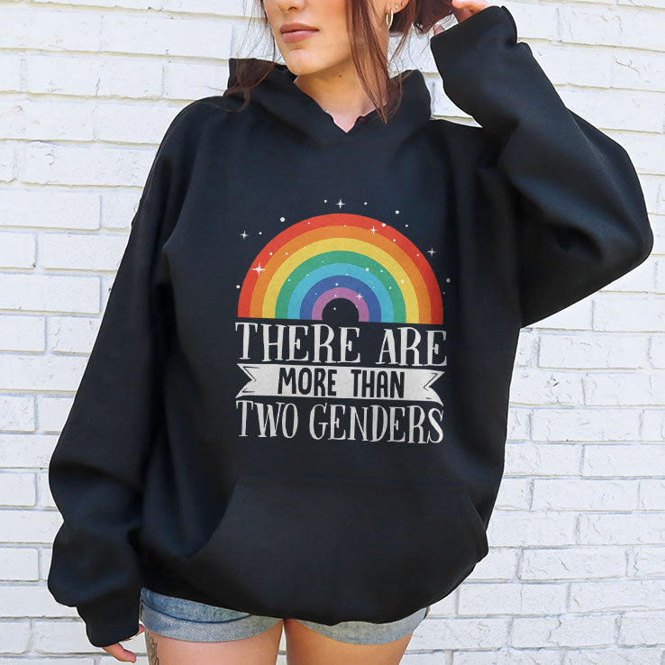 There Are More Than Two Genders Rainbow Pride T Shirt