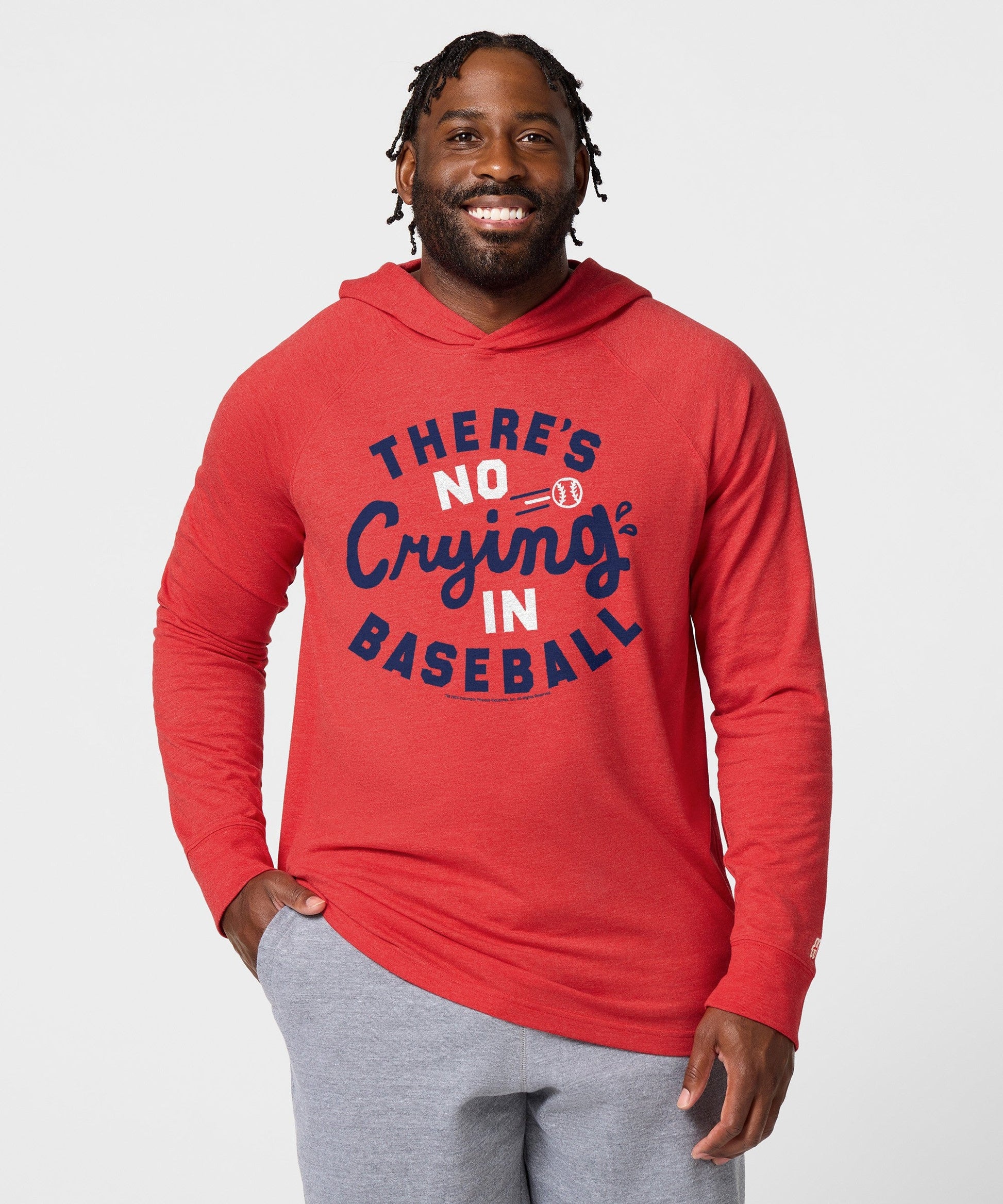 There's No CryIng In Baseball Lightweight Hoodie