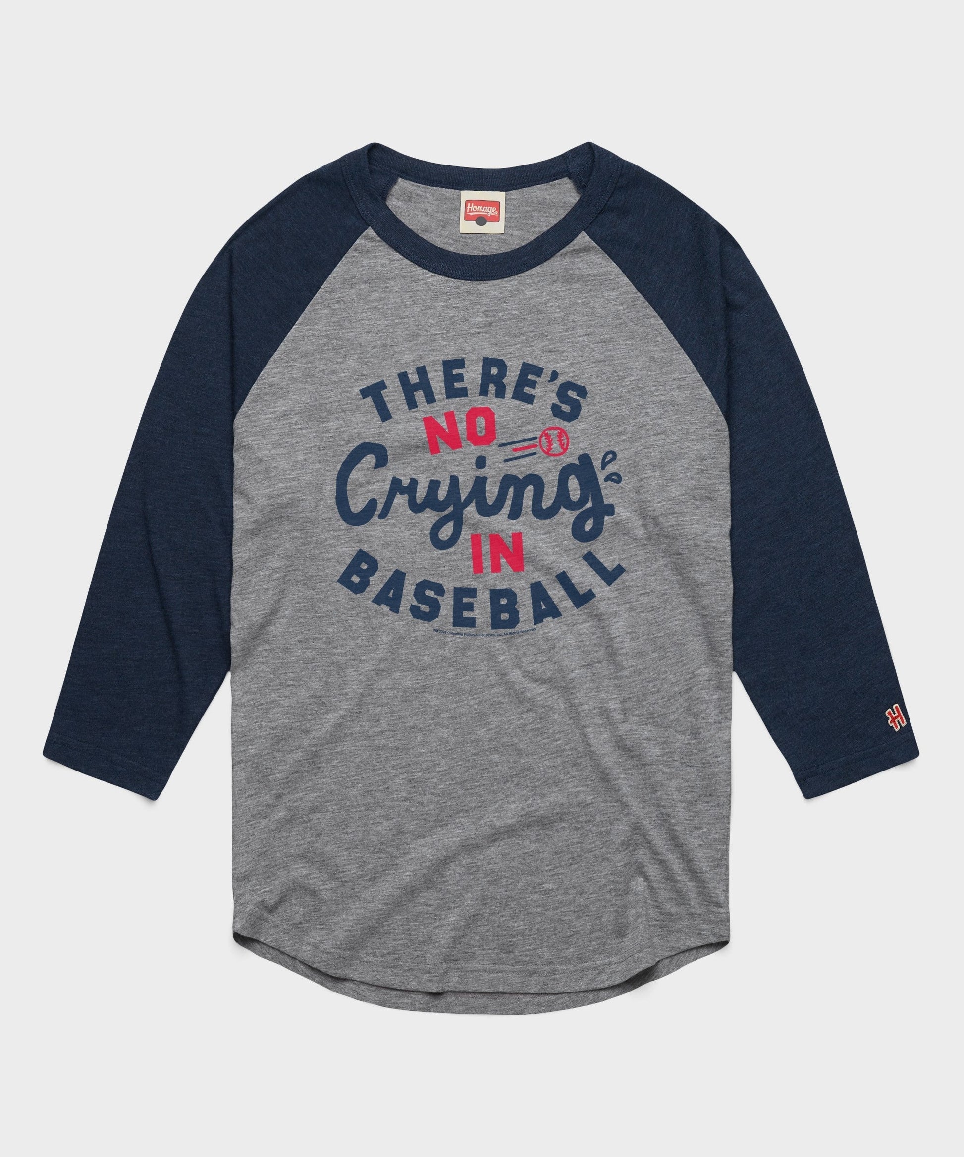 There's No Crying In Baseball Raglan