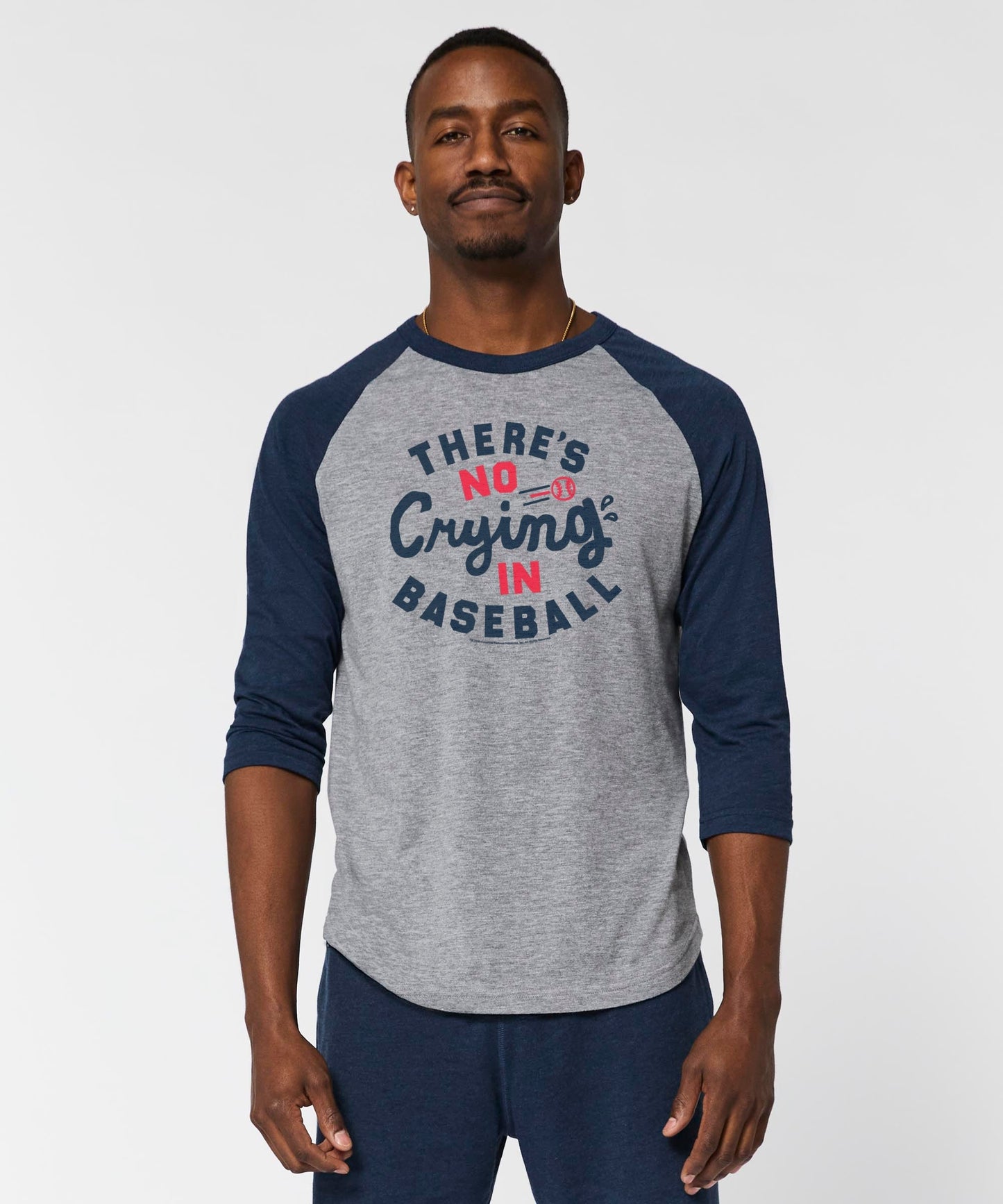 There's No Crying In Baseball Raglan