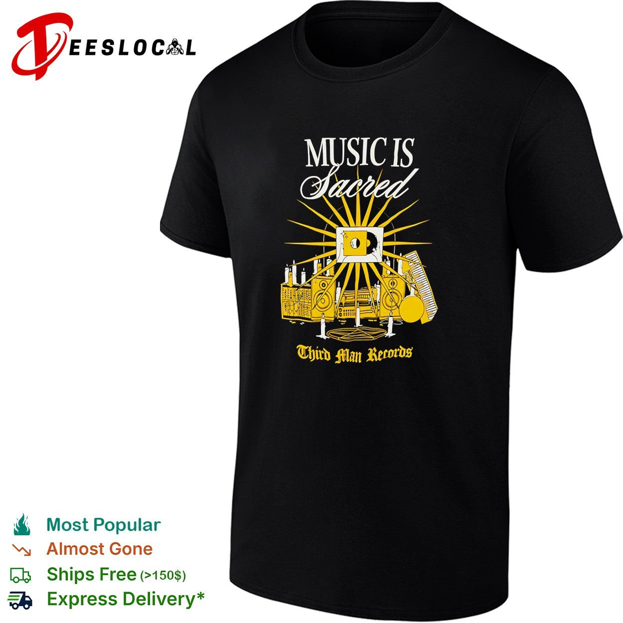 Third Man Records music is sacred graphic poster shirt
