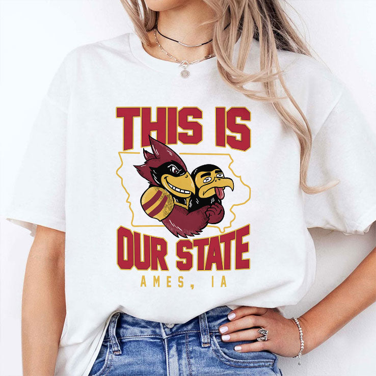 This Is Our State Iowa State Cyclones Ames IA Map T Shirt