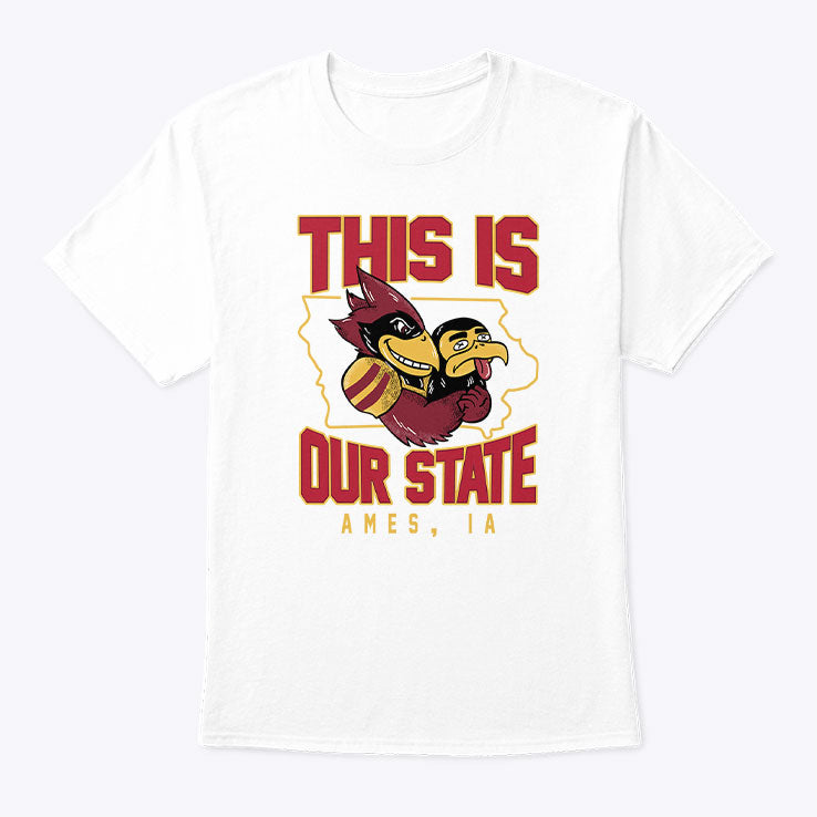This Is Our State Iowa State Cyclones Ames IA Map T Shirt