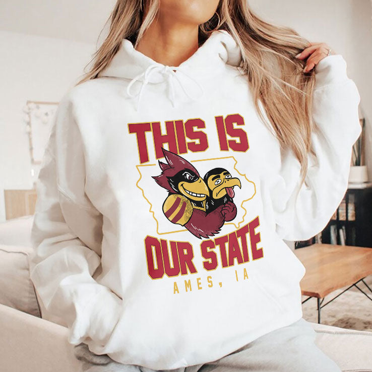 This Is Our State Iowa State Cyclones Ames IA Map T Shirt