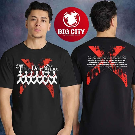 Three Days Grace Tour 2026 Two X Two Sided Shirt