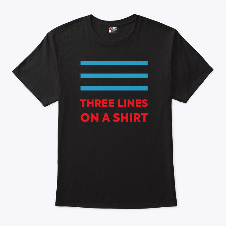 Three Lines On A Shirt England Europe T Shirt