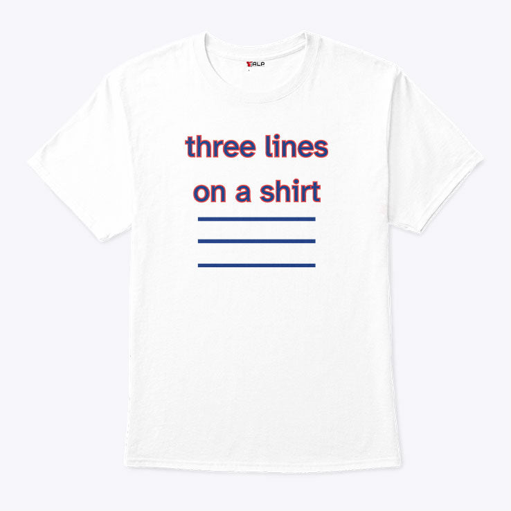 Three Lines On A Shirt England Football T Shirt