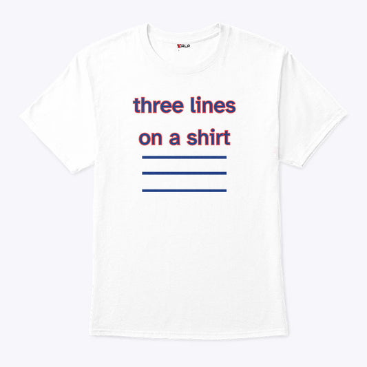 Three Lines On A Shirt England Football T Shirt