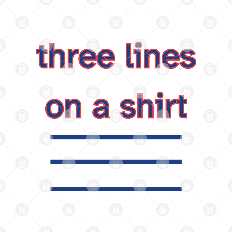 Three Lines On A Shirt England Football T Shirt